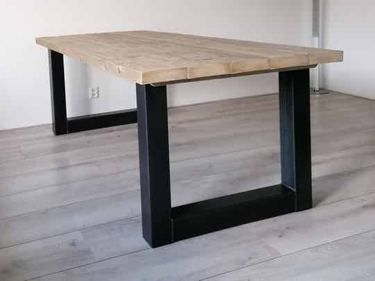 Eettafel Natural U-poten metaal