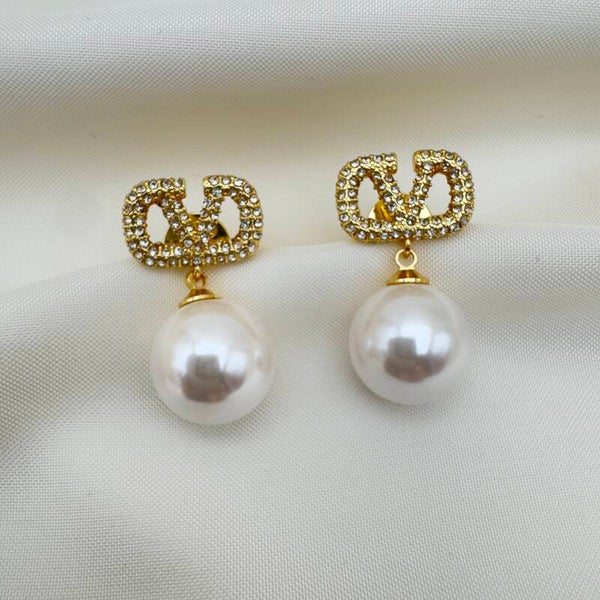 Orecchini Perla Luminosi Oro