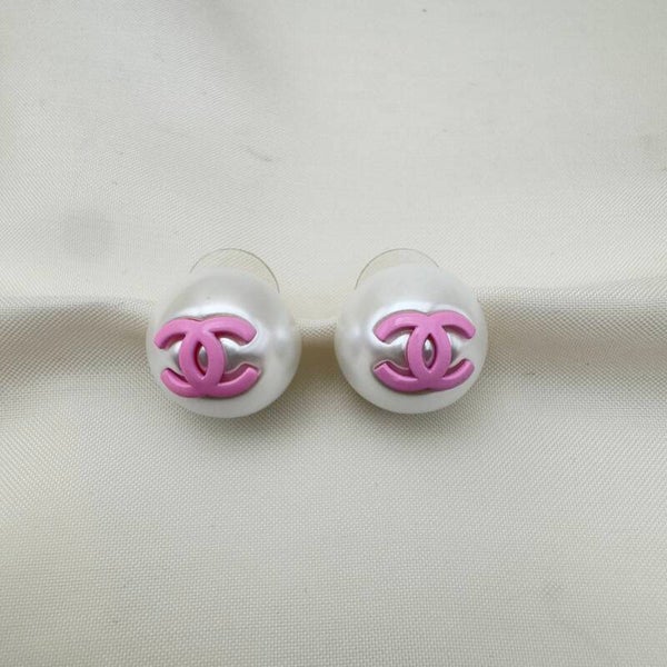 Orecchini Perla Inciso Rosa CC