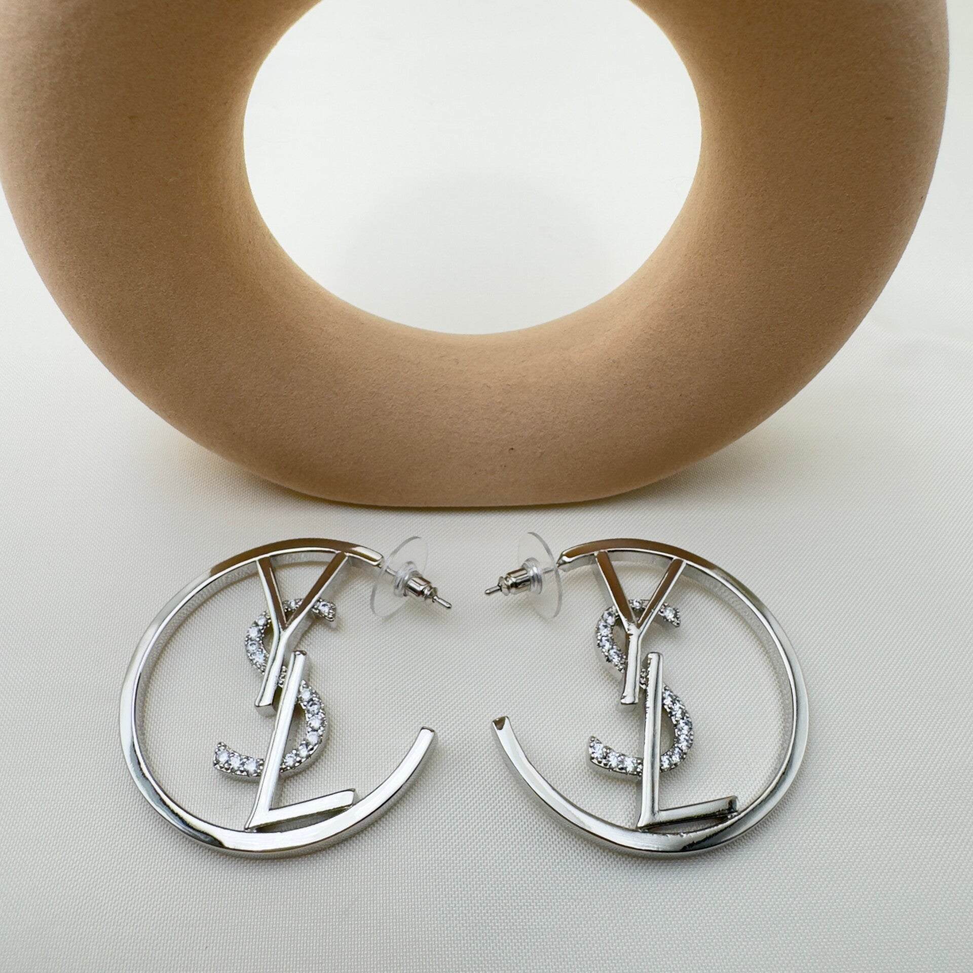 Cerchi Brillantini YSL Argento