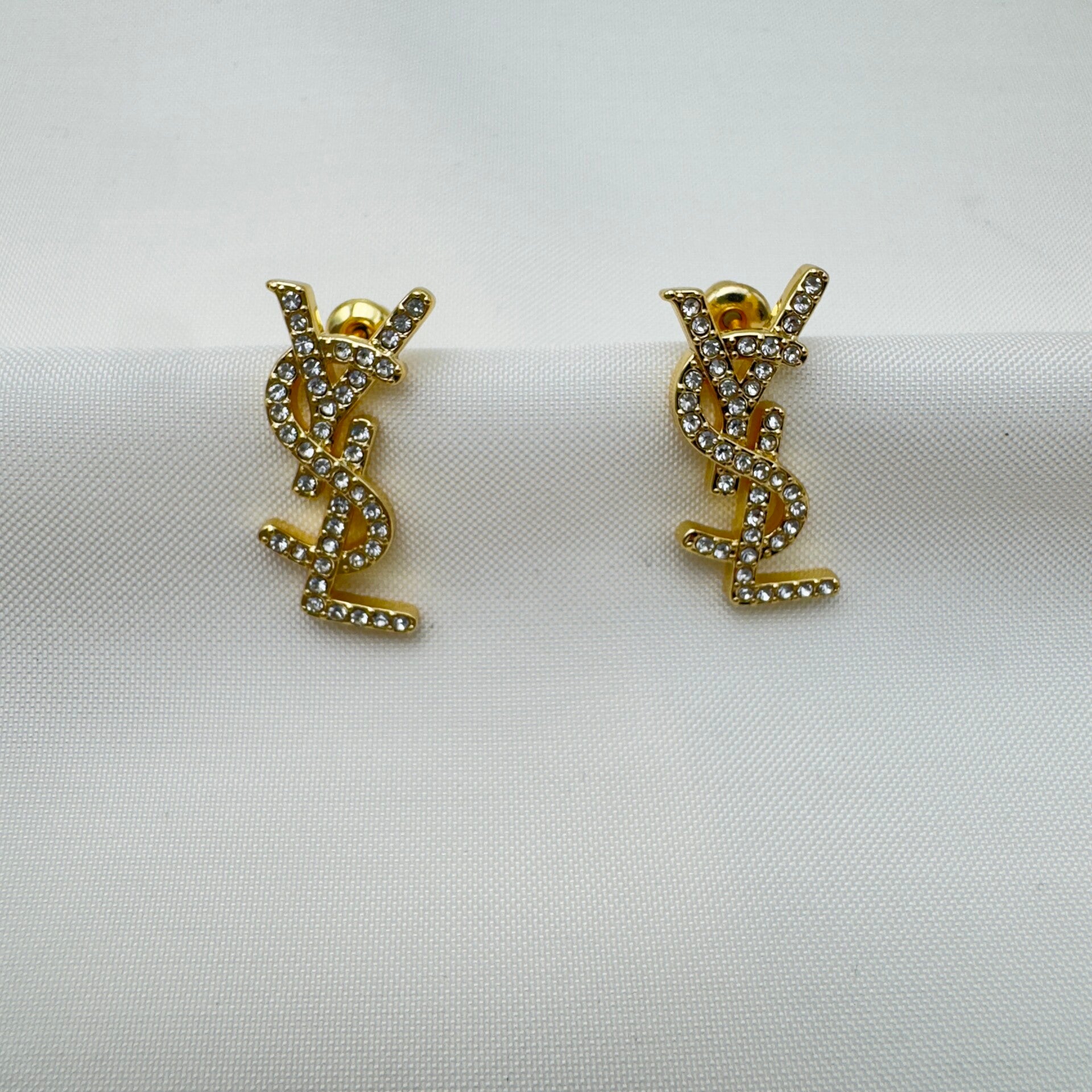 Orecchini Brillanti Oro YSL