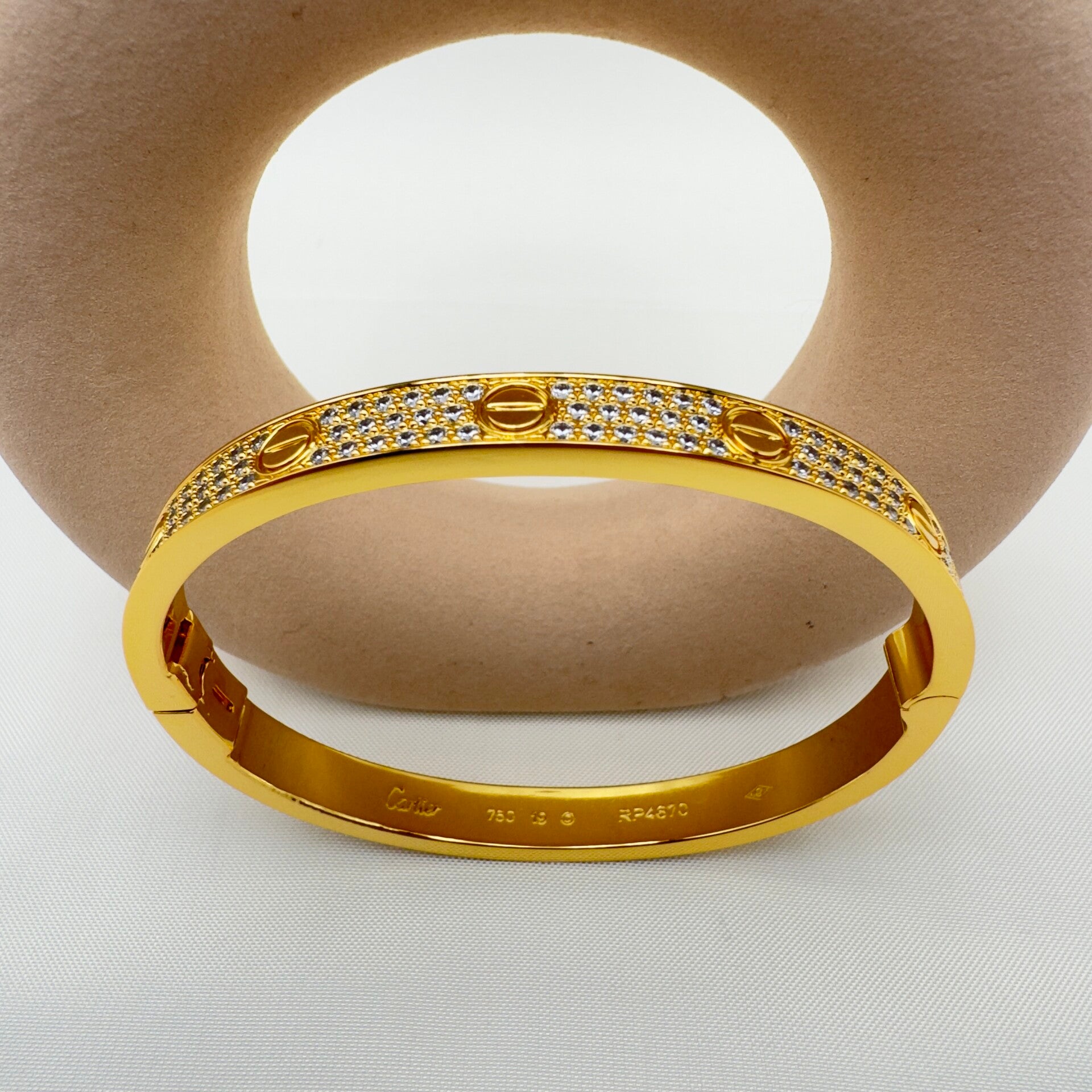 Bracciale Chic con Dettagli Brillanti Oro