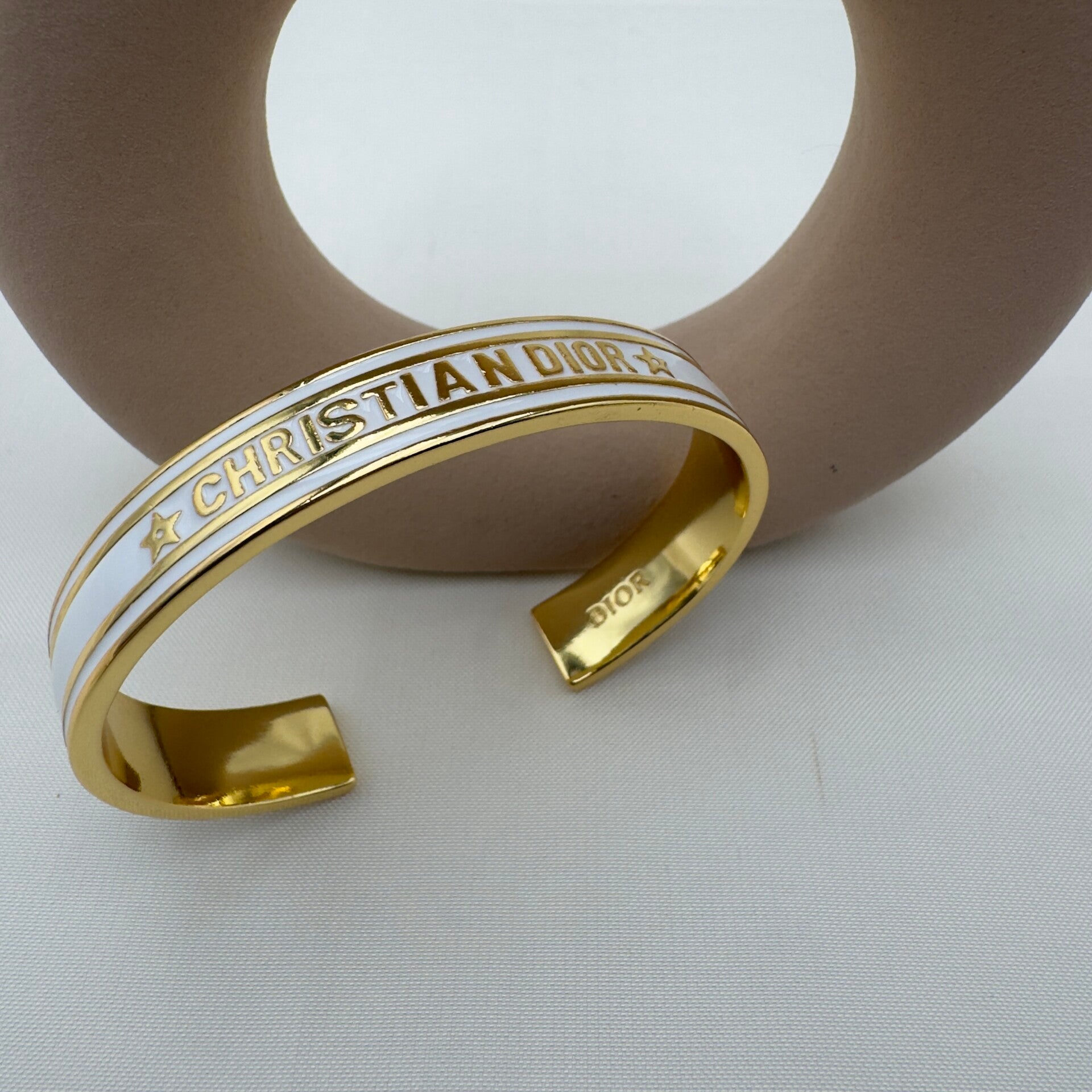 Bracciale Rigido Bianco CD