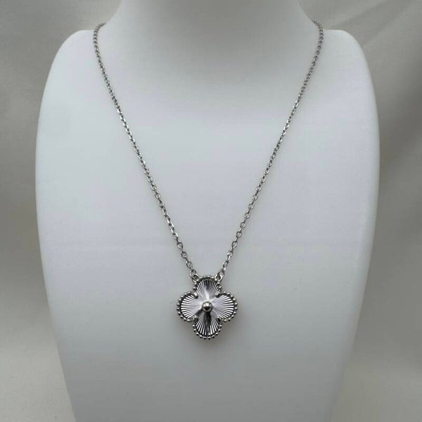 Collana VC Fiore Raggiante Argento