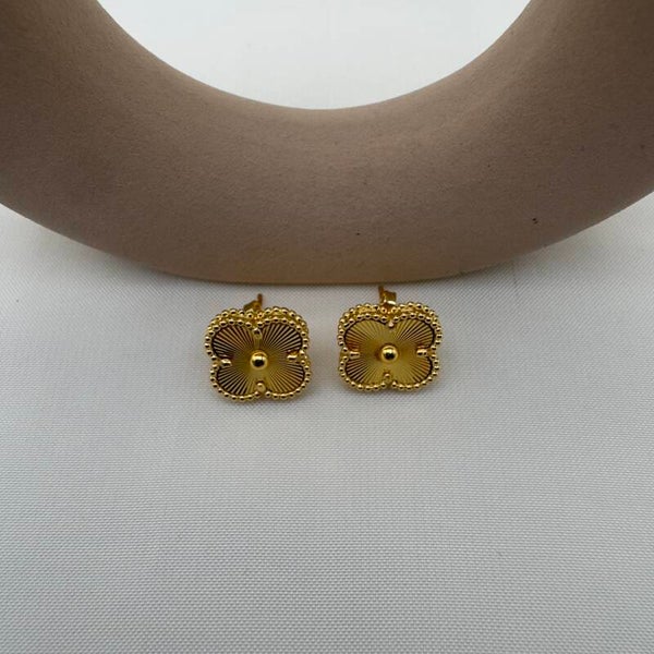 Orecchini Fiore Raggiante Oro