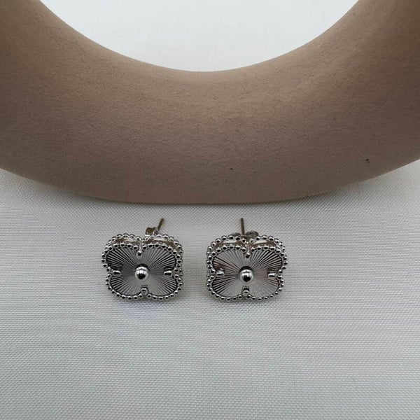 Orecchini Fiore Raggiante Argento