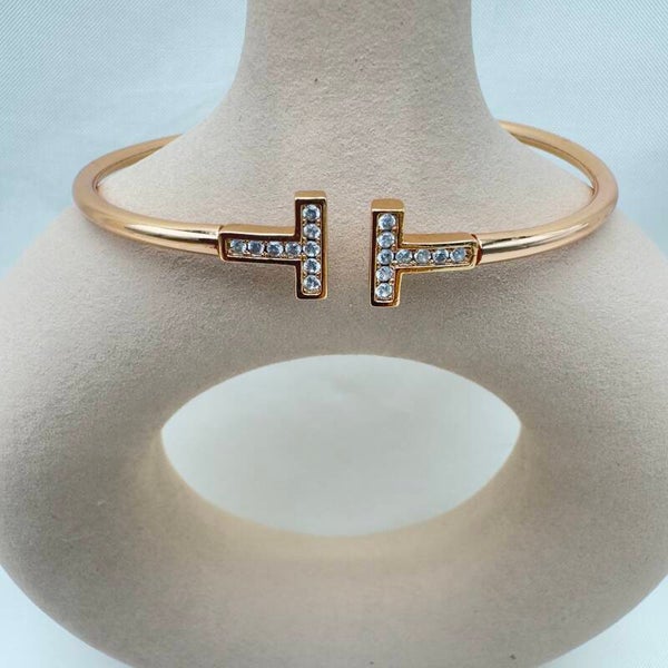 Bracciale Linea Tiff con Zirconi Oro Rosa