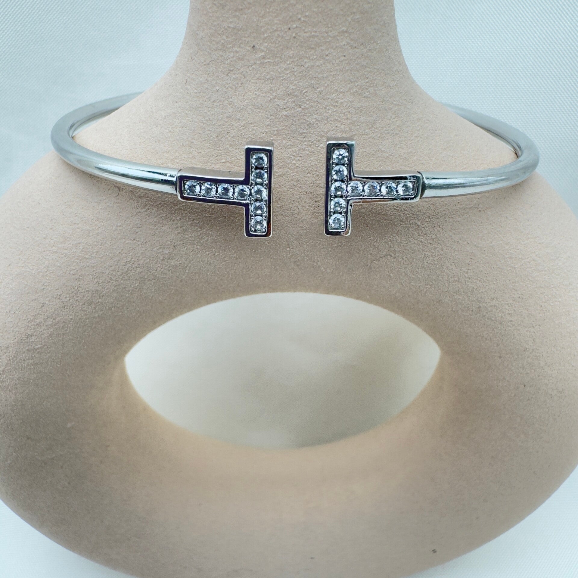 Bracciale Linea Tiff con Zirconi Argento