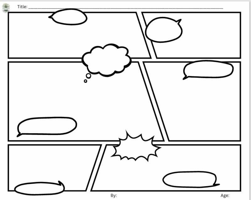 Comic Strip Template Image