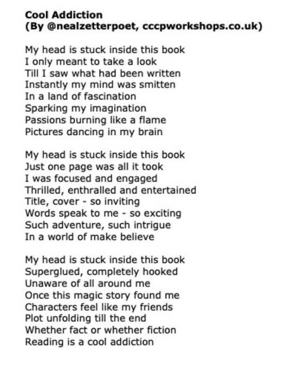 Poem 'Cool Addiction' by Neal Zetter