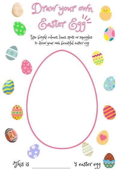 Easter Egg to colour in
