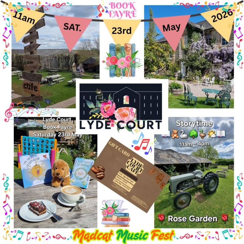Lyde Court Book Fayre & Events 23rd May
