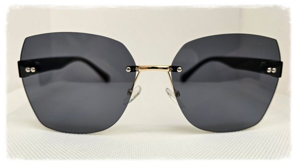 Pure Elegance Fashion Brille - randlos schwarz
