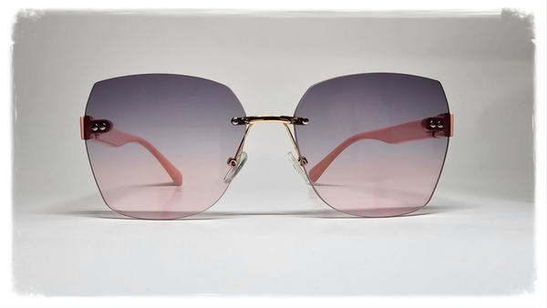 Pure Elegance Fashion Brille - randlos rosa