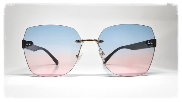 Pure Elegance Fashion Brille - blau rosa