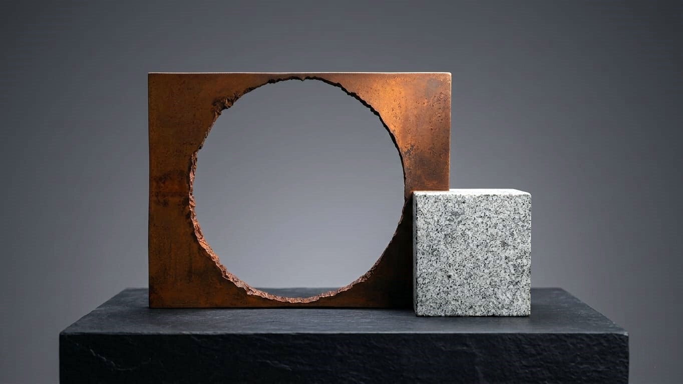 Escultura de metal 'Giro del Destino'