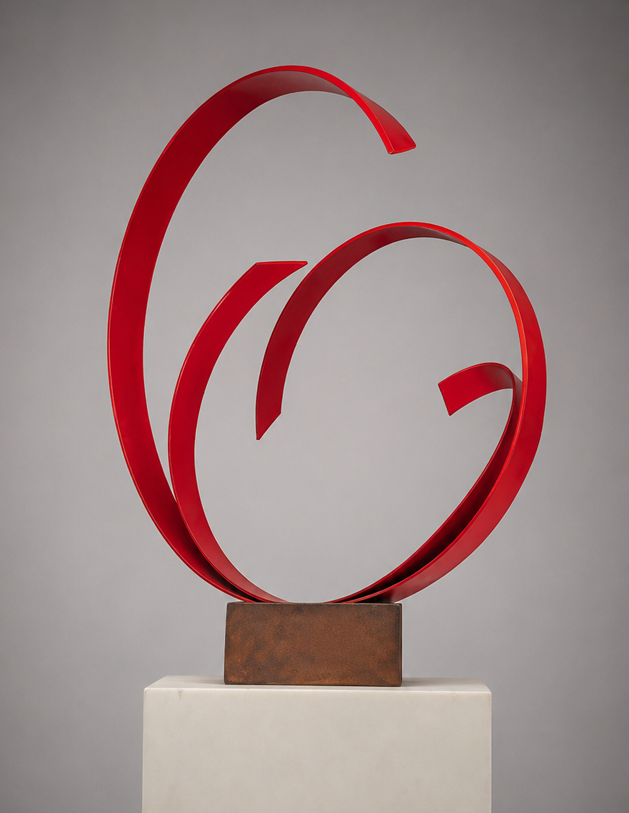 Escultura de metal 'Giro del Destino'