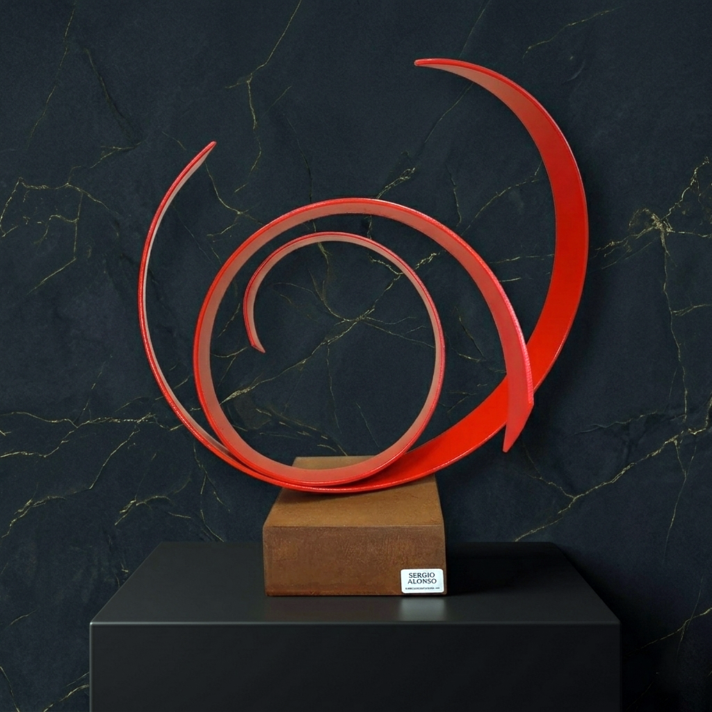 Escultura de metal 'Giro del Destino'