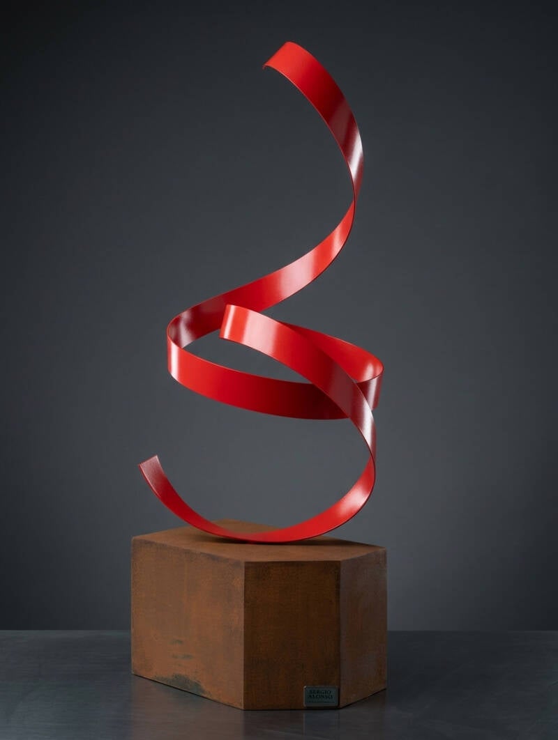 Escultura de metal 'Giro del Destino'