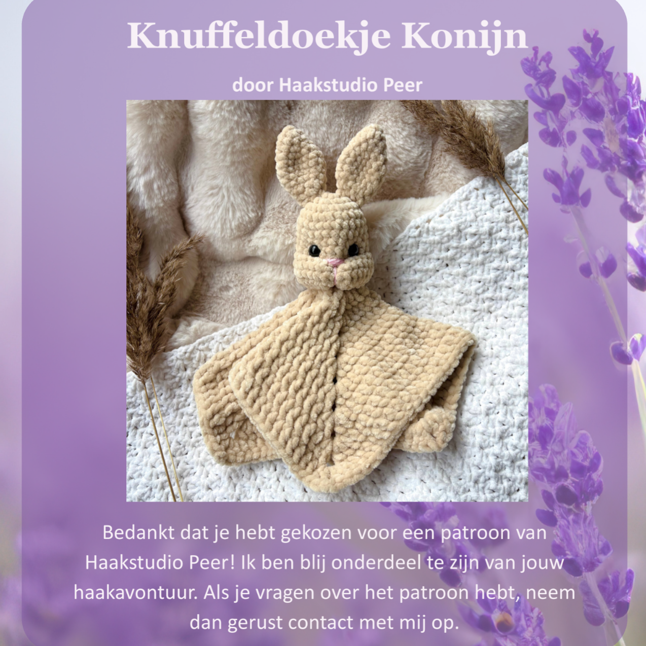 Knuffeldoekje konijn - NL
