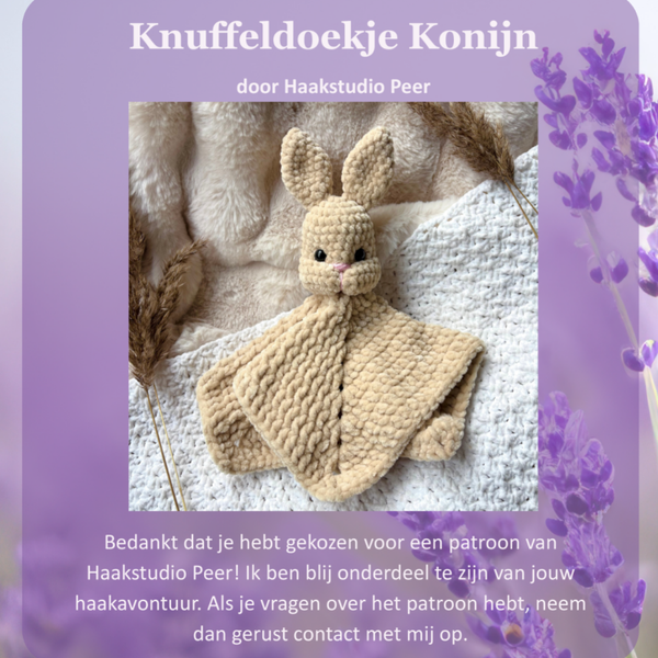 Knuffeldoekje konijn - NL