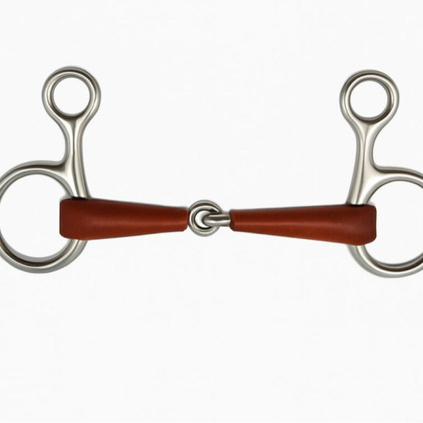 Gebiss mit Lederüberzug 13cm