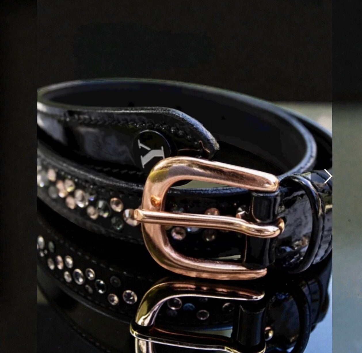 Eleganter Lack-Gürtel „Cloé“