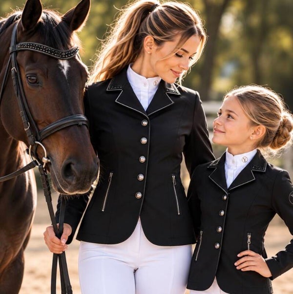 Turnierjacket Kinder & Damen Schwarz