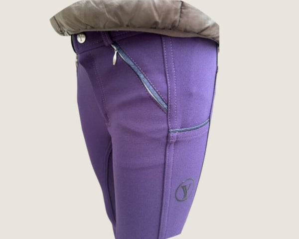 Reithose lila für Kids 110 - 158