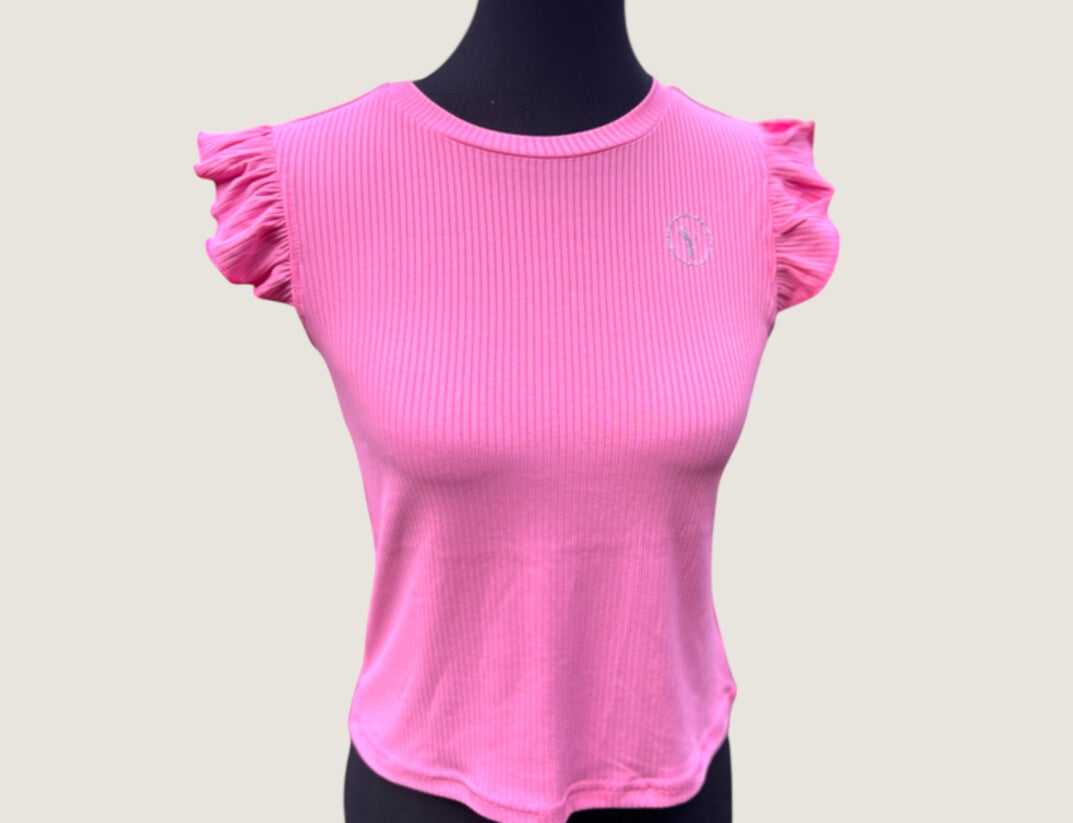 Shirt Mädchen pink mit Glitzer