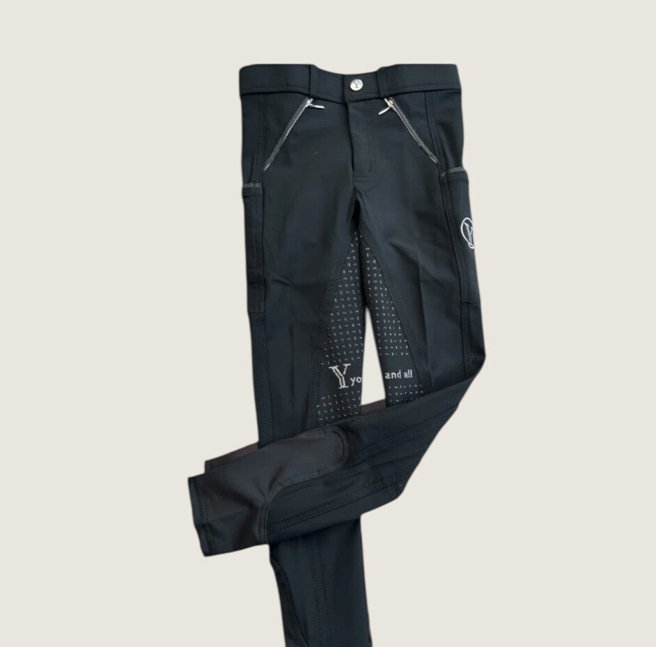 Reithose schwarz Glitzer
