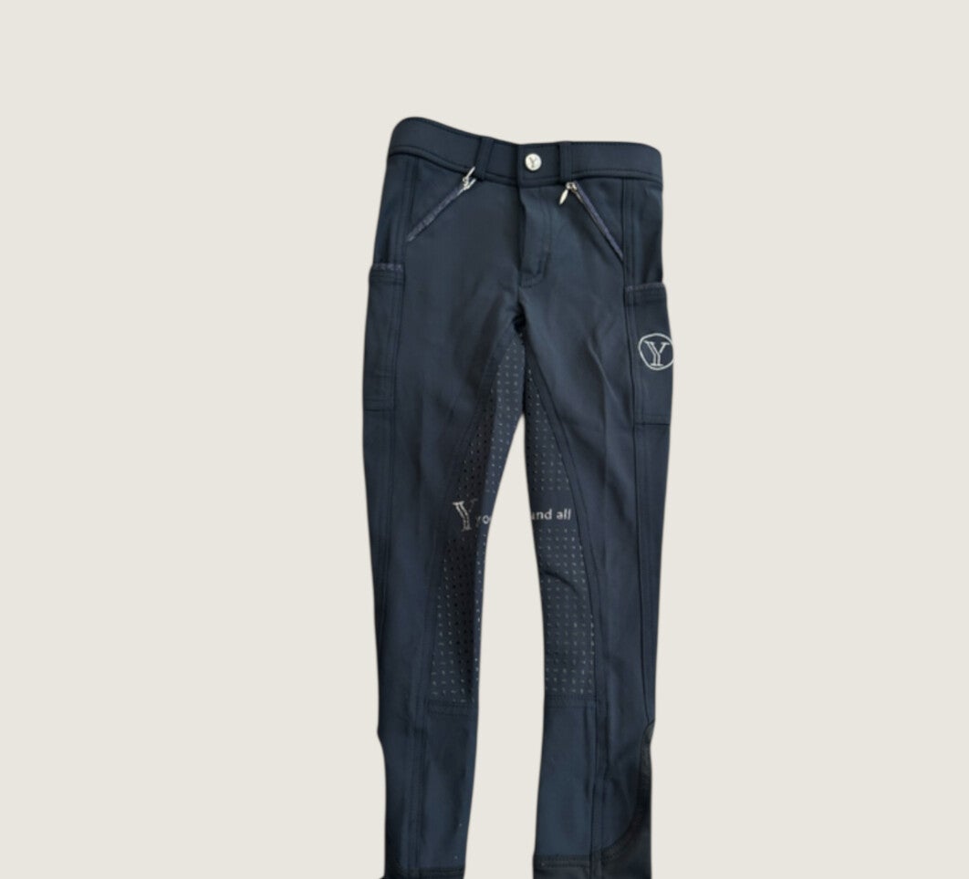 Reithose Navy Glitzer