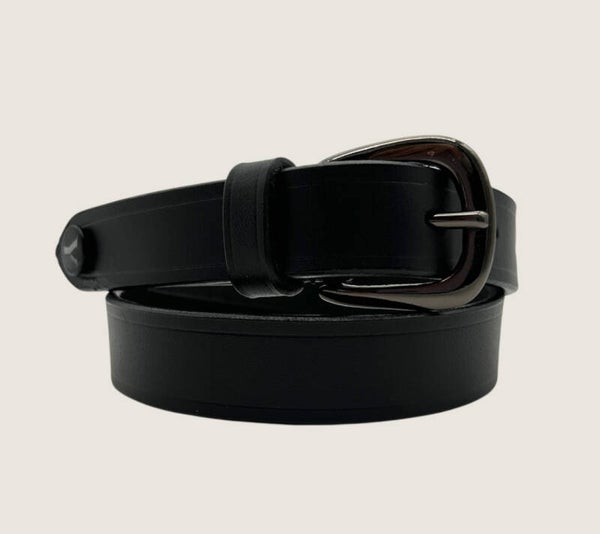 Eleganter Ledergürtel schwarz