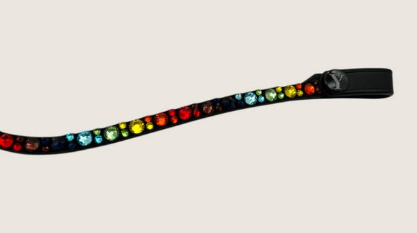 🌈 Rainbow Strass Stirnriemen