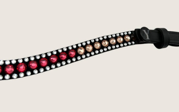 Stirnriemen Swarovski pink roségold