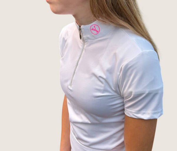 Turniershirt weis mit pink
