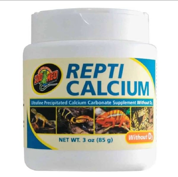 Calciumsupplement voor reptielen - Repti Calcium zonder D3 van Zoo Med