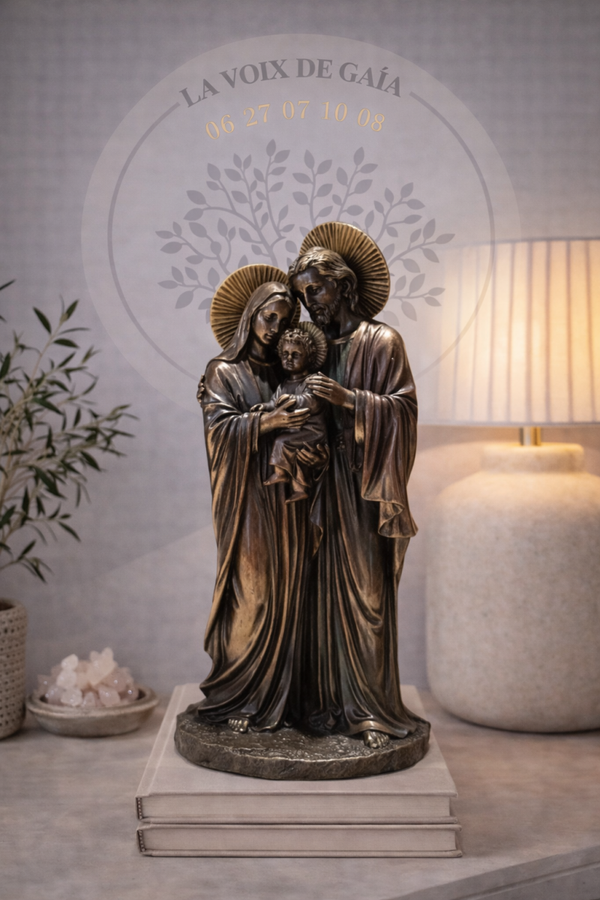 STATUE BRONZE SAINTE FAMILLE