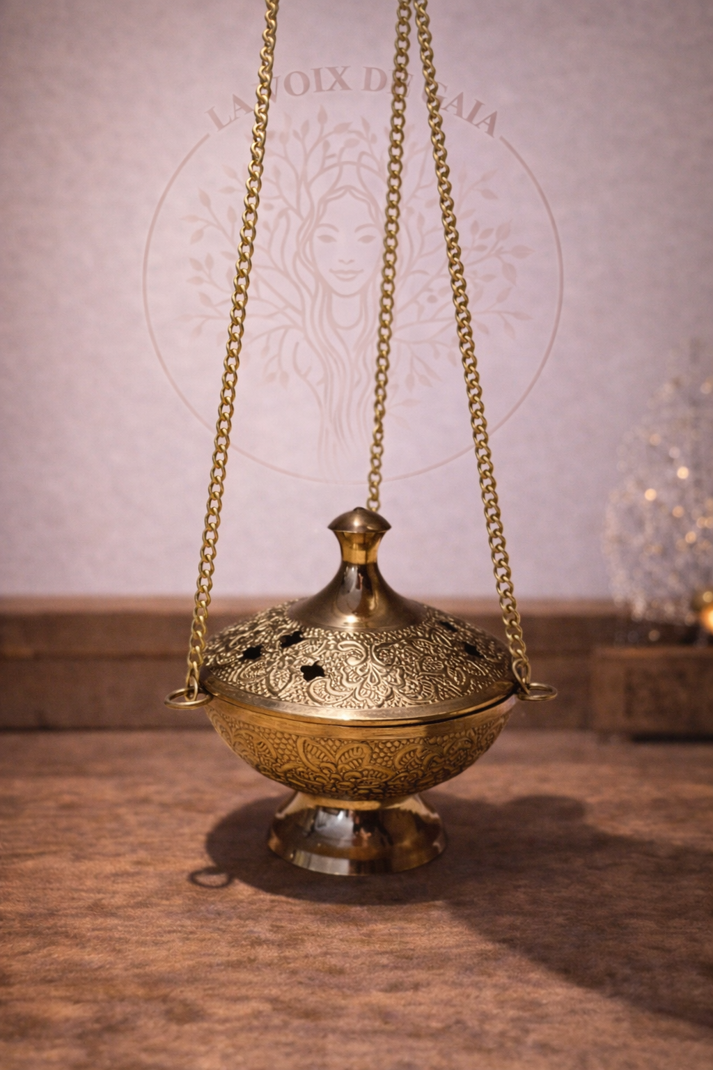 BRULE ENCENS LAITON AVEC CHAINE