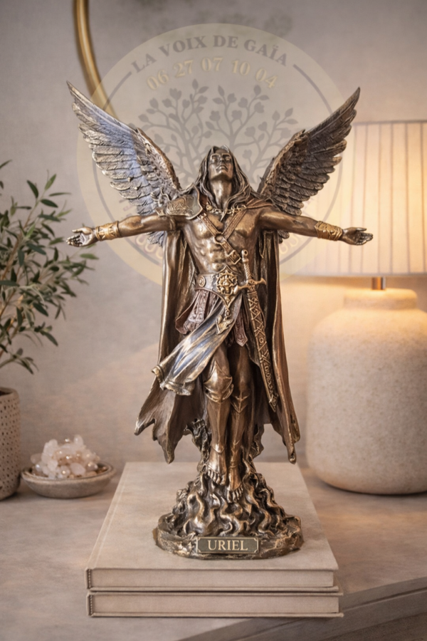 STATUE BRONZE ARCHANGE URIEL