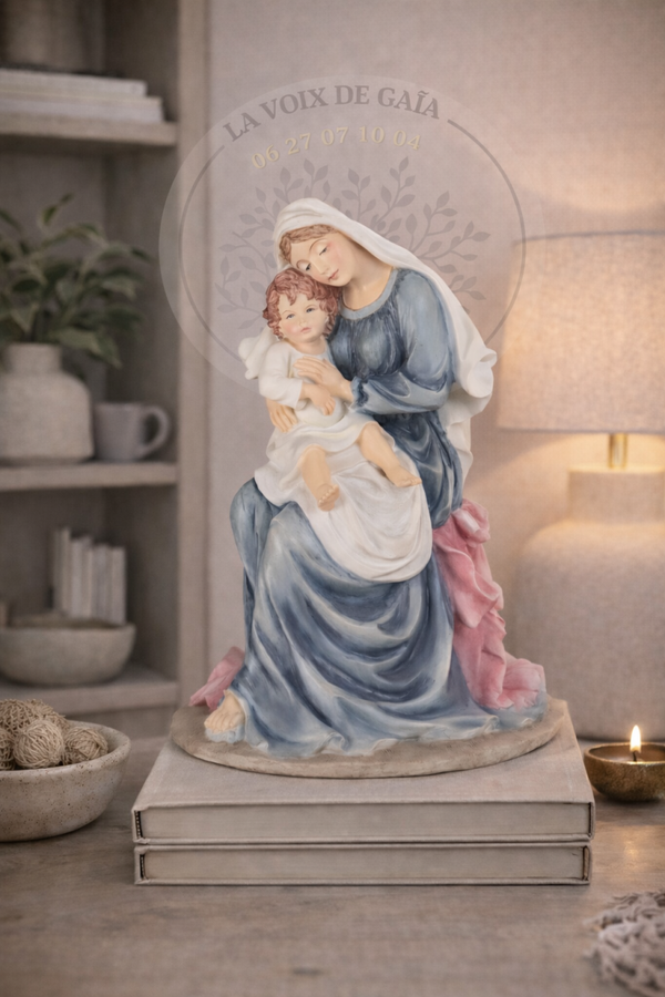Statue la Vierge et l’enfant