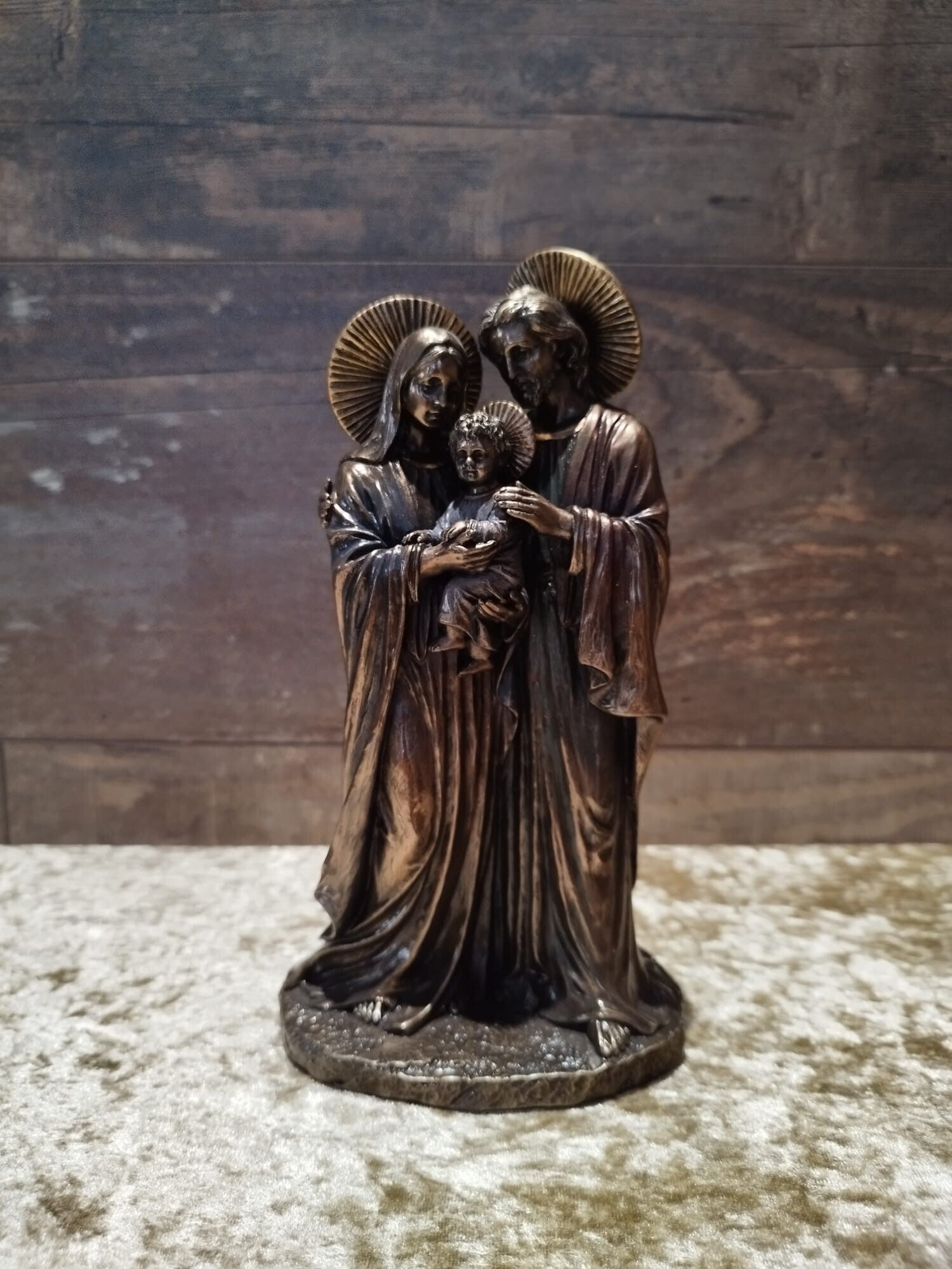 STATUE BRONZE SAINTE FAMILLE