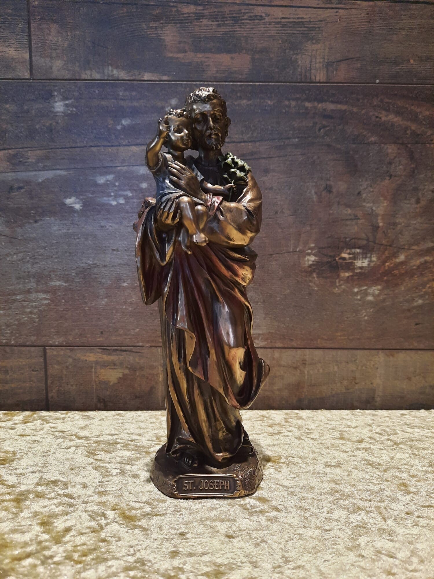 STATUE BRONZE SAINT JOSEPH