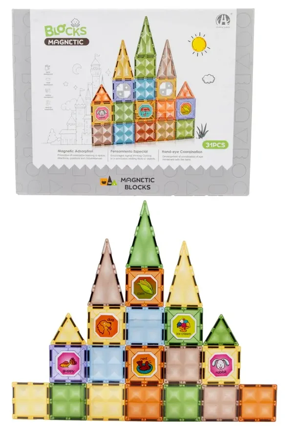 Magnetiska Byggklossar – 31 Delar