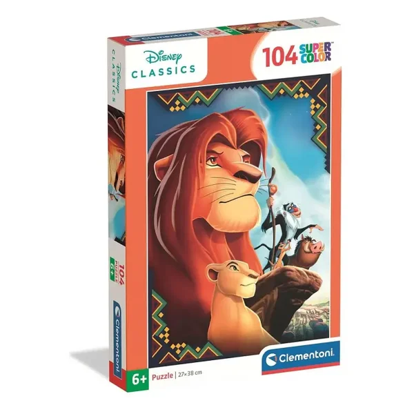Disney Lejonkungen Pussel 104 Bitar – Clementoni SuperColor
