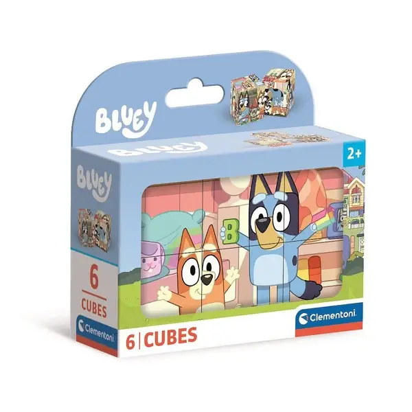 Bluey Bildklossar 6 delar.