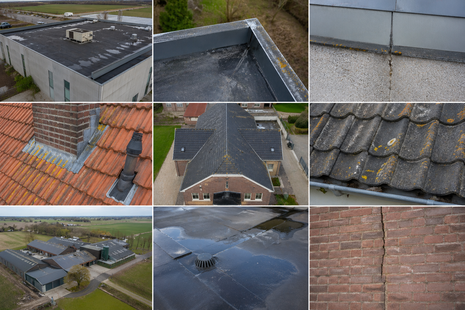 Planmatig onderhoud drone inspectie lekage aardbeving schade