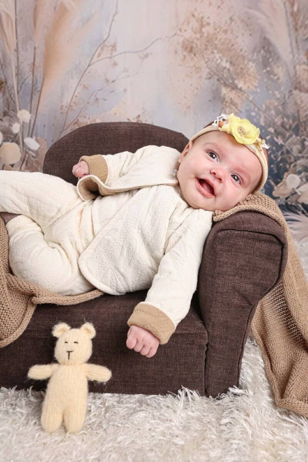 Ensemble combinaison et gilet bébé naissance