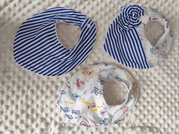 Kit trio bavoir bandanas
