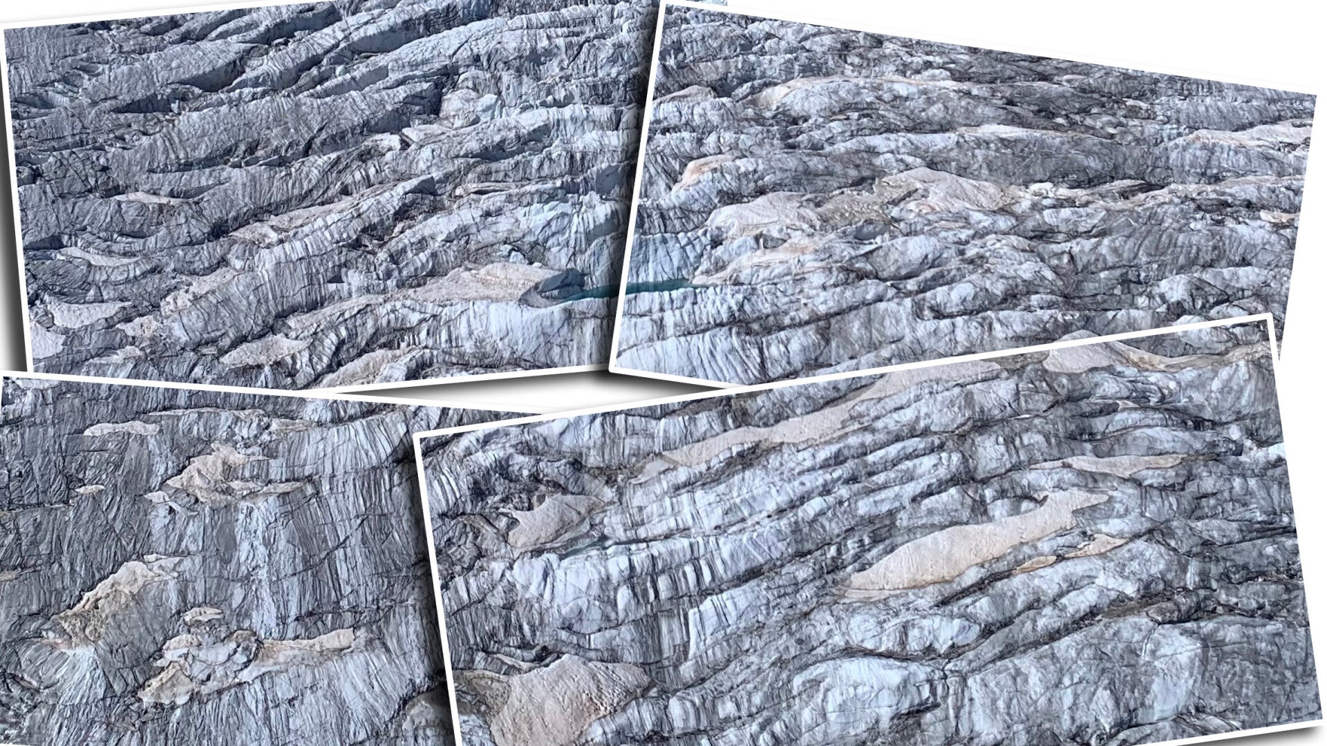 Das zerfurchte Gesicht des Theodulgletschers (kleines Matterhorn)